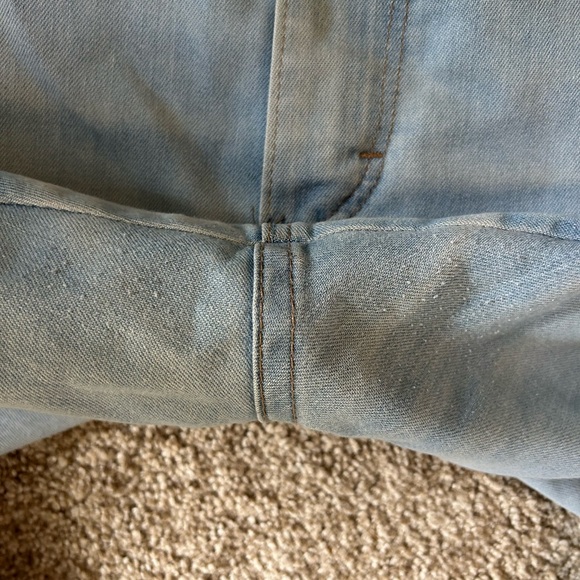 Vintage Wrangler cut off jeans. Light wash. 38 waist. 80’s cowboy. American - Picture 5 of 12